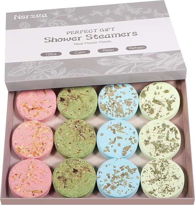 Shower Steamers Aromatherapy Birthday Gifts for Women-12 Pack Mothers Day Gifts,Gifts for Grandma,Wife,Mothers,Stress Relief and Relaxation Gifts for Women and Men,Created Your Own Home SPA