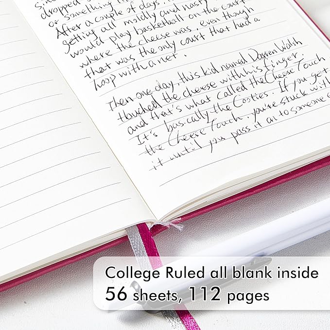 feela Pocket Small Notebooks Bulk, Mini Cute Notepads Hardcover College Ruled Lined Journals with Pen Holder for School Business Memos, with 15 Black Pens, 3.5”x 5.5”, 15 Pack, A6, Solid Colors