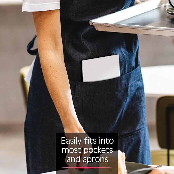 Better Office Products Blank Scratch Note Pads, 4" x 6" Pads, Server Notepads, 50 Sheets per Pad, Memo Pads, Gummed Binding for Easy Tear-off (24 Pack)