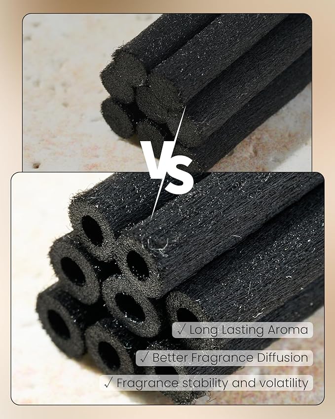 M&SENSE Lavender Glow Reed Diffuser Set - 8.79fl oz Home Fragrance Non-Toxic Essential Oil Diffuser with Sticks, Air Freshner Gifts for Bathroom Shelf Decor