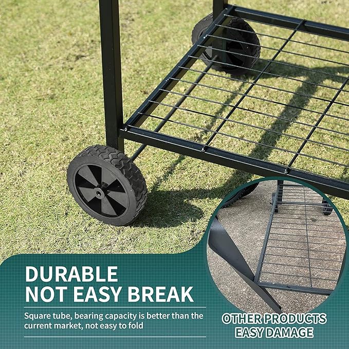 MIXC Metal Raised Garden Bed Outdoors with Legs, Elevated Planter Boxes Raised for Gardening, Large Planter Box for Vegetable Flower Herb