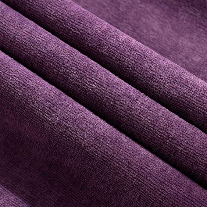 MIULEE Plum Purple Couch Pillow Covers 20x20 Inch, Set of 2 Soft Chenille Decorative Square Throw Pillow Covers Farmhouse for Sofa Living Room Bed