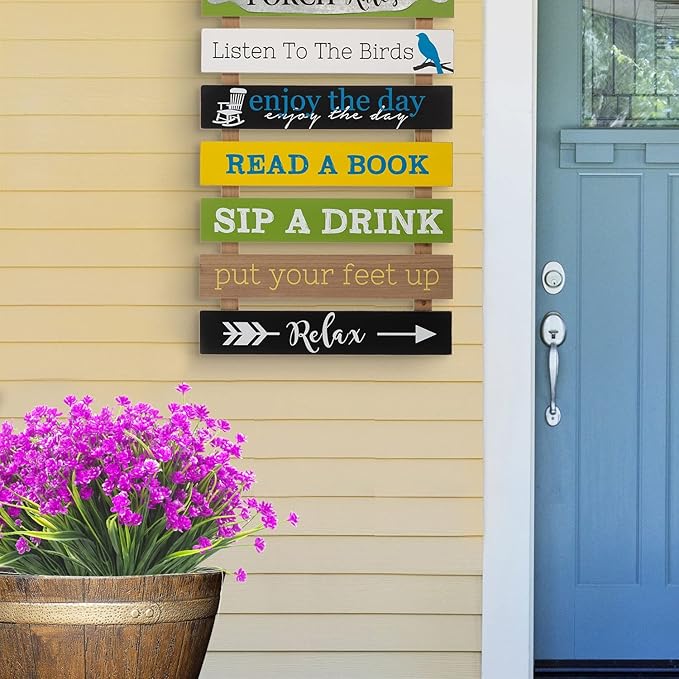 8 Bundles Artificial Outdoors Flowers (Purple-Daffodil)