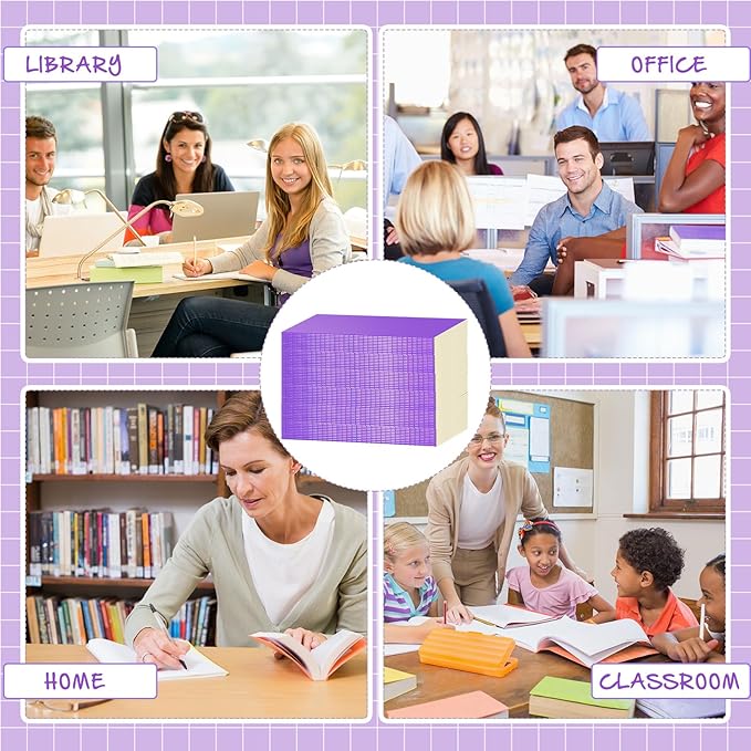 Handepo 100 Pack Composition Notebooks A5/A6 Ruled Lined Composition Kraft Notebooks Bulk Soft Cover Journals Travel Diary Memo for Students Classroom Office Supplies(A5,Purple)