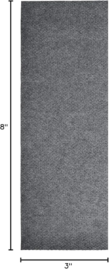 iCustomRug Spartan Weather Warrior Indoor/Outdoor Utility Berber Loop Carpet Runner with Non-Slip Thermoplastic Rubber Backing, 3ft X 8ft in Grey