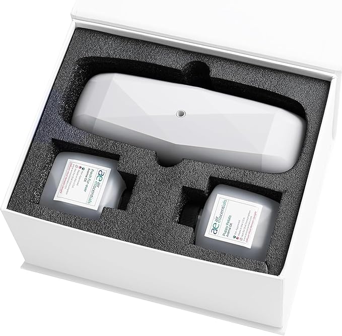 Air Esscentials The Diamond Gift Set, Pet-Preffered Smart Scent Air Machine for Home, Bluetooth Controlled, Waterless Fragrance Oil Diffuser, Puppy Petals & Fresh Fur-Ever Scents, White