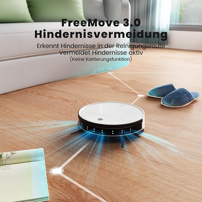 OKP Robot Vacuum Cleaner K5B, Super Thin, Powerful Suction, Cleaning Schedules, Self-Charging, Robotic Vacuums with Wi-Fi/App/Alexa Control, Ideal for Pet Hair Carpets Hard Floors