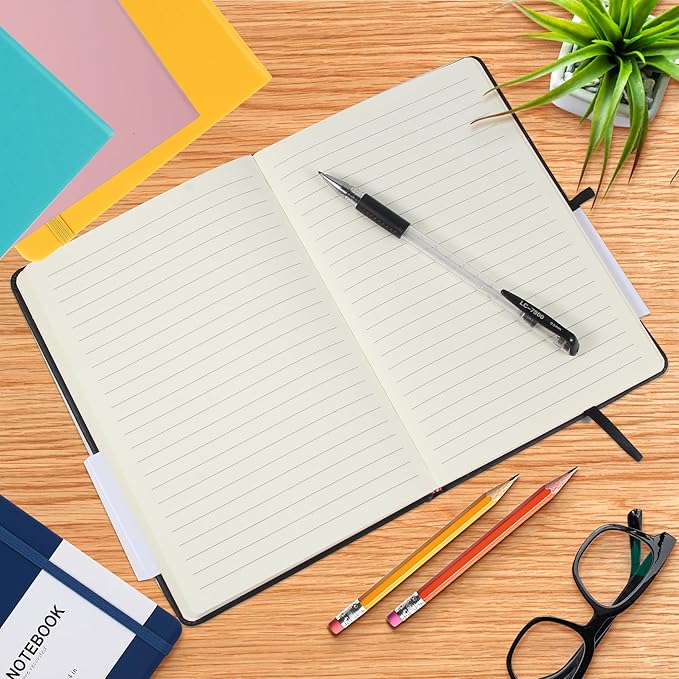 20 Pack Journals for Writing College Ruled Notebooks Journal in Bulk, Hardcover Notebooks (200Pages) for Note Talking, Lined Bullet Journals for Home School Office, 5.7"x8.4", 5 Colors