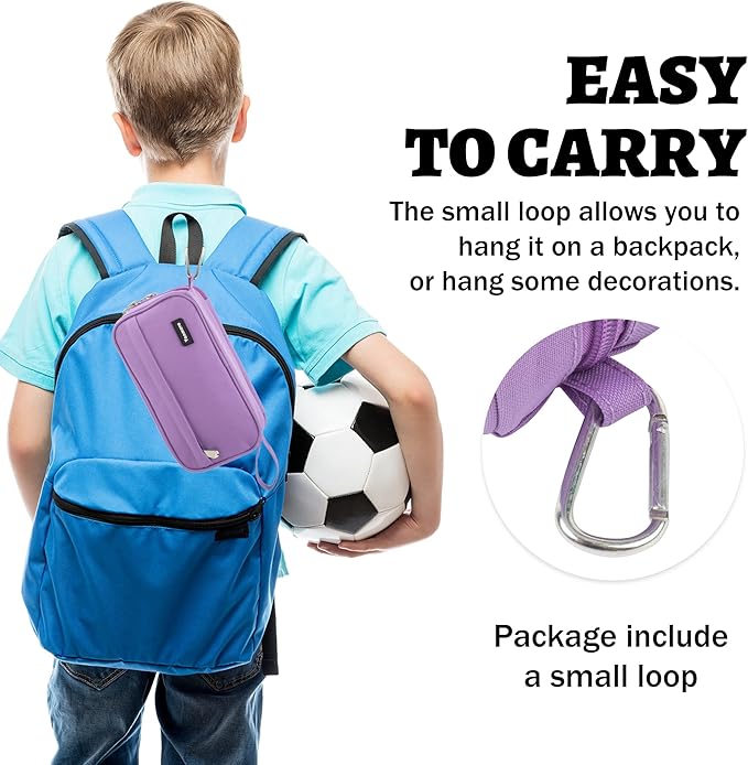 Pencil Case Big Capacity Pen Pouch Large Storage Holder Marker Pen Bag Durable 3 Compartment School Office Desk Organizer Portable Cute Zipper Stationery for Kids Teen Student Boys Girls Adults