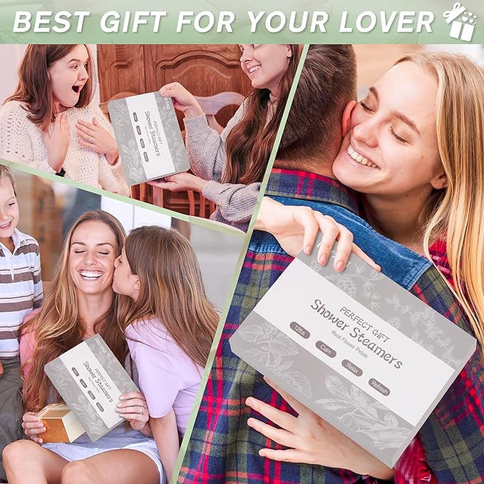 Shower Steamers Aromatherapy Birthday Gifts for Women-12 Pack Mothers Day Gifts,Gifts for Grandma,Wife,Mothers,Stress Relief and Relaxation Gifts for Women and Men,Created Your Own Home SPA