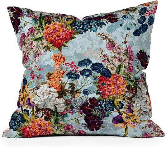 Society6 Summer Botanical Garden V III Throw Pillow Insert-Home Decor by Burcu Korkmazyurek, 18" x 18"