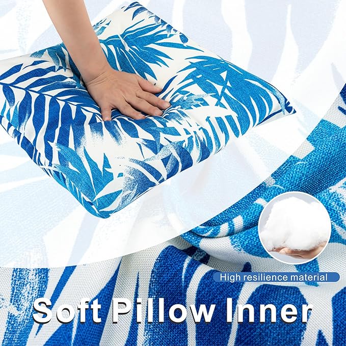 JMGBird Outdoor Throw Pillows with Insert 18 * 18 Inch Outdoor Pillows for Patio Furniture
