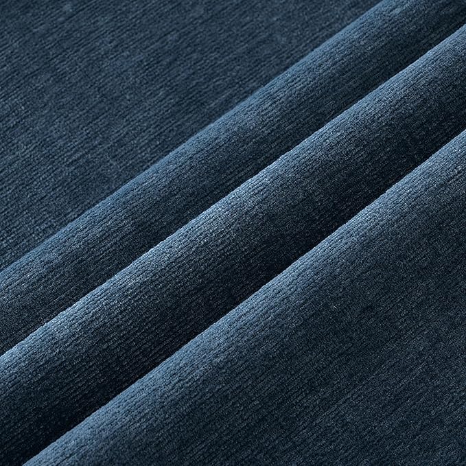 MIULEE Dark Blue Couch Pillow Covers 20x20 Inch, Set of 2 Soft Chenille Decorative Square Throw Pillow Covers Farmhouse for Sofa Living Room Bed