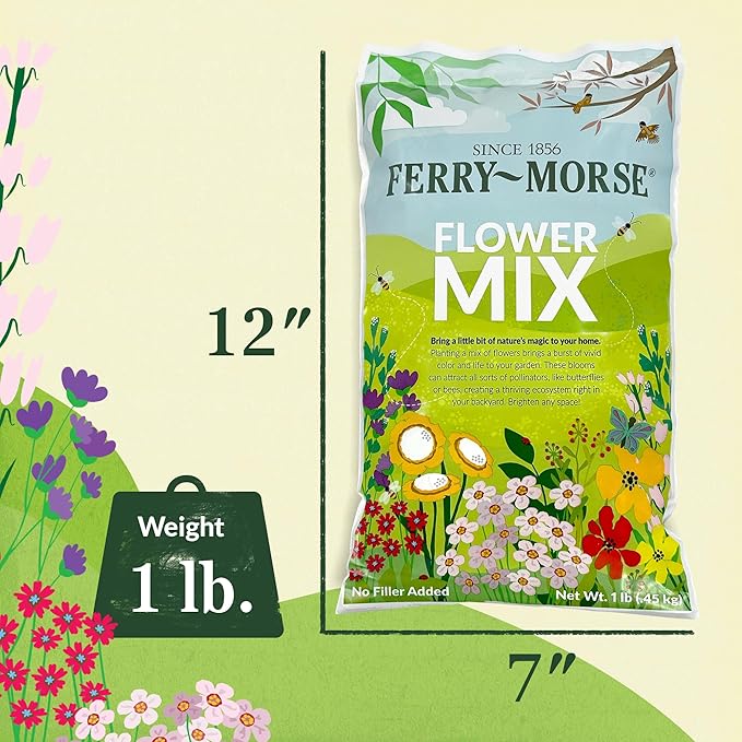 Ferry-Morse Butterfly Mix Bulk Wildflower Seeds, 1lb