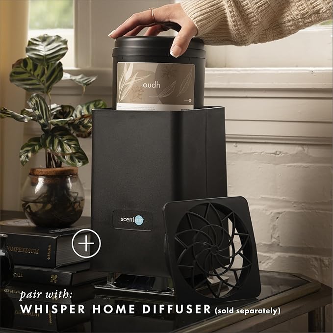 ScentAir Whisper Home Monthly Plug-in Refill, Fragrance Cartridge for Home and Office, Oudh