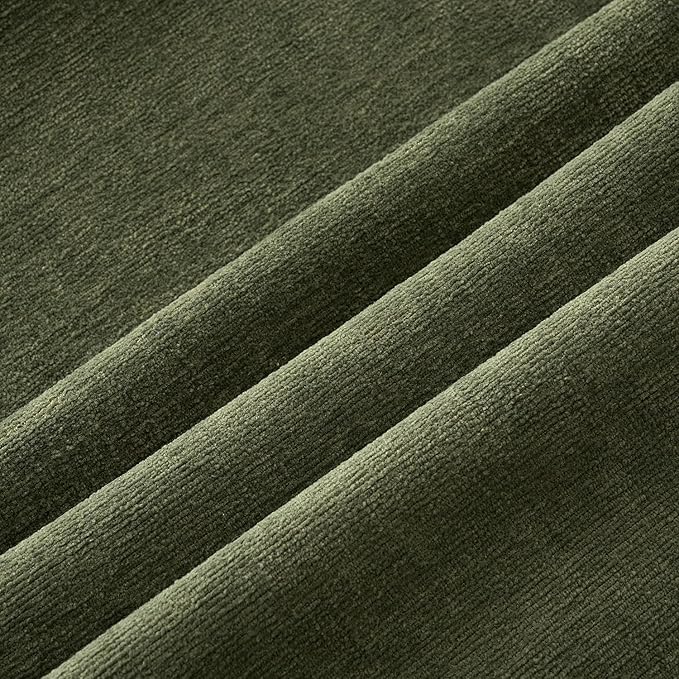 MIULEE Olive Green Couch Pillow Covers 18x18 Inch, Set of 2 Soft Chenille Decorative Square Throw Pillow Covers Farmhouse for Sofa Living Room Bed