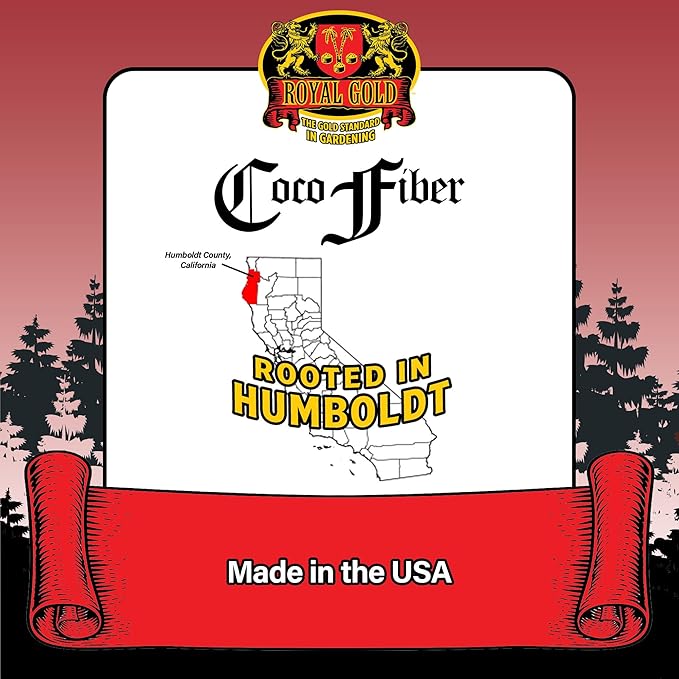 Royal Gold Coco Fiber Soilless Garden Growing Medium, 1.76 Cubic Foot - for Promoting Healthy Plant Growth, Excellent as a Soil Conditioner, Standalone, or Blend Base