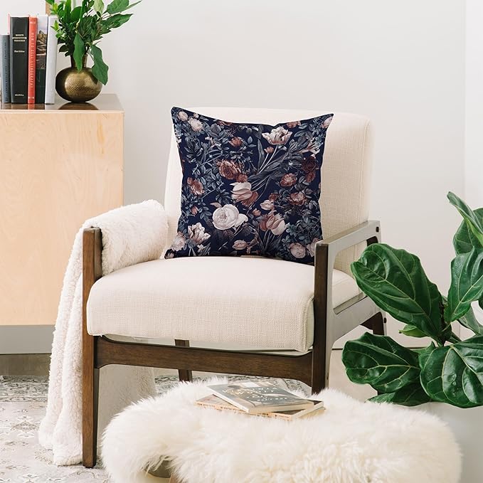 Society6 Night Forest XXV Throw Pillow Insert-Home Decor by Burcu Korkmazyurek, 20" x 20"