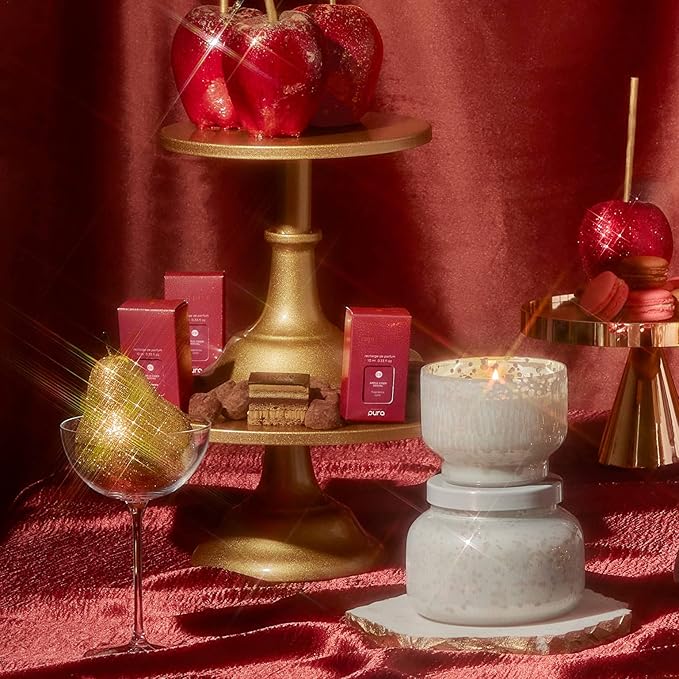 Capri Blue Pura Smart Home Plug-in Diffuser Refills – Includes 2 Capri Blue Pura Refills for Plug in Diffusers for Home - Long Lasting Luxury Scents - Apple Cider Social (Pack of 2)