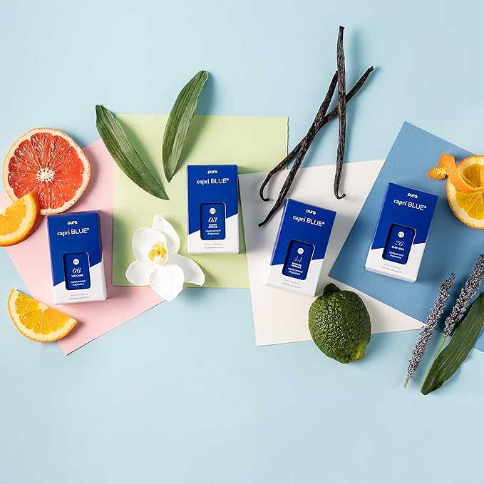 Capri Blue Pura Smart Home Plug-in Diffuser Refills – Includes 2 Capri Blue Pura Refills for Plug In Diffusers for Home - Long Lasting Luxury Scents - Aloha Orchid (Pack of 2)