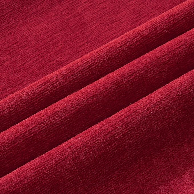 MIULEE Red Couch Pillow Covers 20x20 Inch, Set of 2 Soft Decorative Square Throw Pillow Covers Christmas Farmhouse for Sofa Living Room Bed