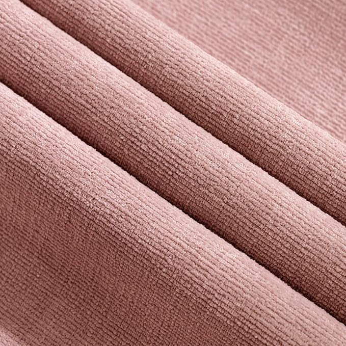 MIULEE Blush Pink Couch Pillow Covers 20x20 Inch, Set of 2 Soft Spring Chenille Decorative Square Throw Pillow Covers Farmhouse for Sofa Living Room Bed