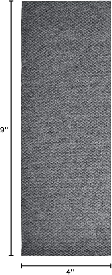 iCustomRug Spartan Weather Warrior Indoor/Outdoor Utility Berber Loop Carpet Runner with Non-Slip Thermoplastic Rubber Backing, 4ft X 9ft in Grey