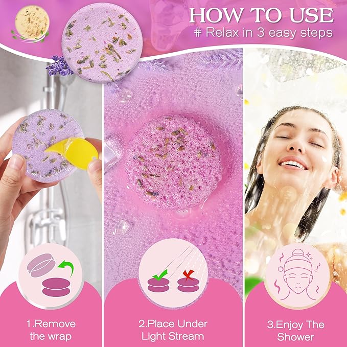 Shower Steamers Aromatherapy Birthday Gifts for Women-12 Pack Mothers Day Gifts,Gifts for Grandma,Wife,Mothers,Stress Relief and Relaxation Gifts for Women and Men