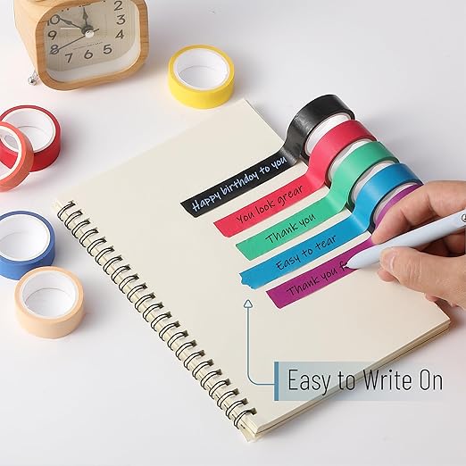 Mr. Pen- Washi Tape Set, 10 Pack, Decorative Tape, Washi Tapes, Colored Tape, Scrapbook Tape, Scrapbook Washi Tape for Journaling, Craft Tape, Washy Tape, Washy-Tape