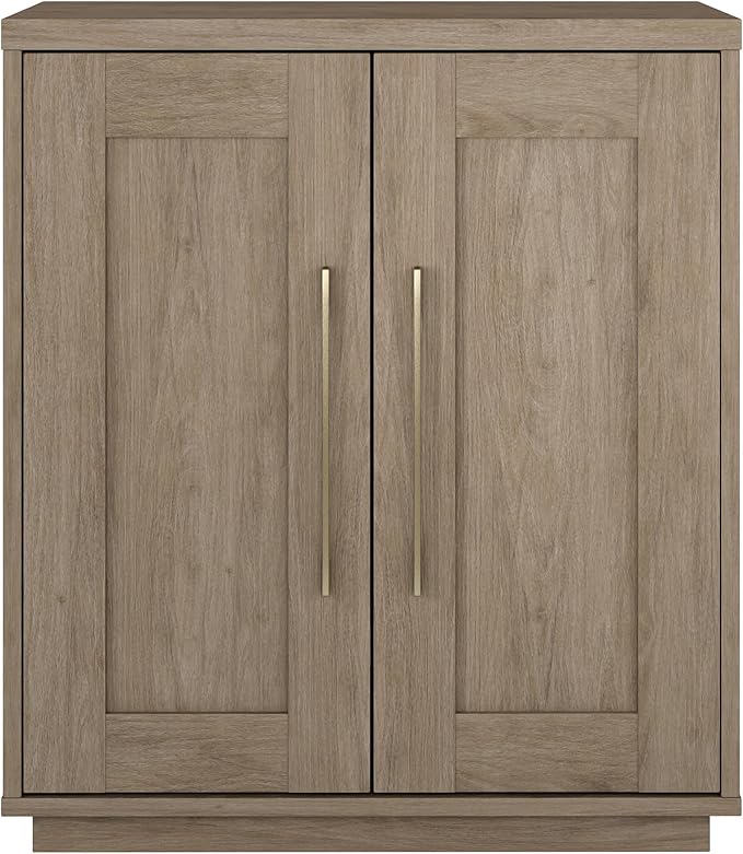 Henn&Hart Tillman Accent Cabinet, 28" Wide, Gray