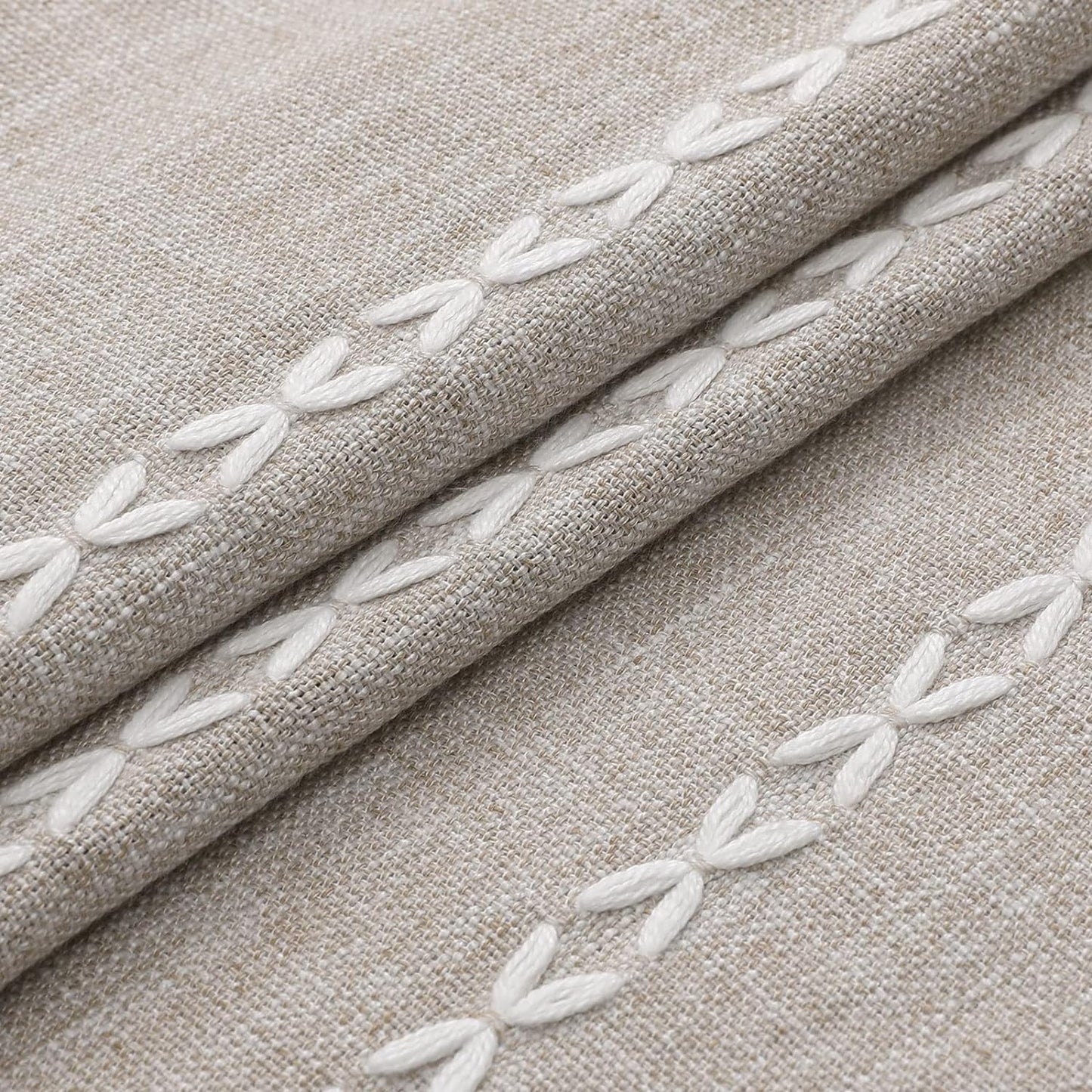 MitoVilla Tan Small Stall Shower Curtain 36 x 72, Taupe Half Size Narrow Polyester Linen Fabric Shower Curtains for Boho Farmhouse Bathroom Decor, Wrinkle Resistant Cloth Shower Curtain