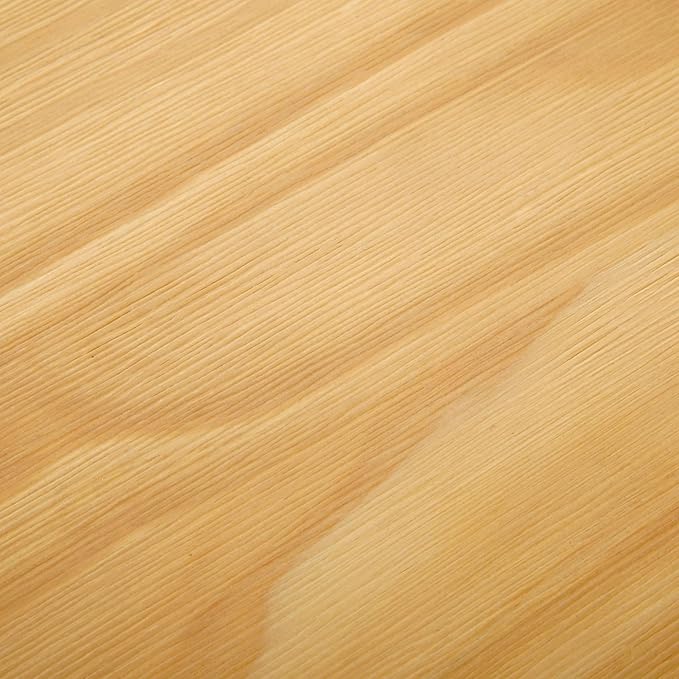 Plank+Beam Round Dining Table, 47 Inch Solid Wood Kitchen Table, Farmhouse Round Table for 4, Small Dinette Table, Blonde Wirebrush