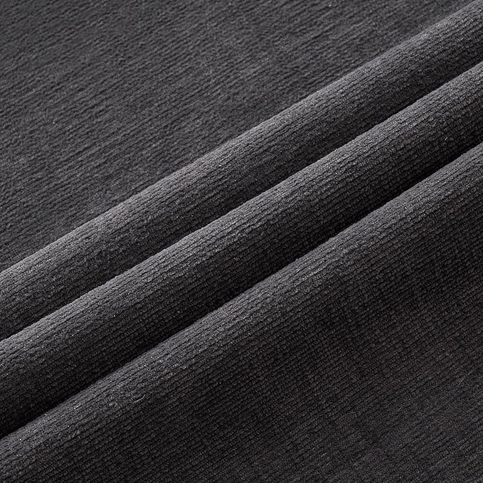 MIULEE Dark Grey Couch Pillow Covers 12x20 Inch, Set of 2 Soft Chenille Decorative Lumbar Throw Pillow Covers Farmhouse for Sofa Living Room Bed