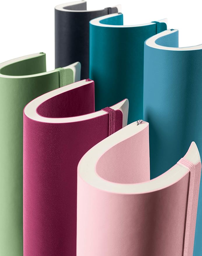 LEUCHTTURM1917 - Notebook Softcover Composition B5-123 Numbered Pages for Writing and Journaling (Ruled, Port Red)