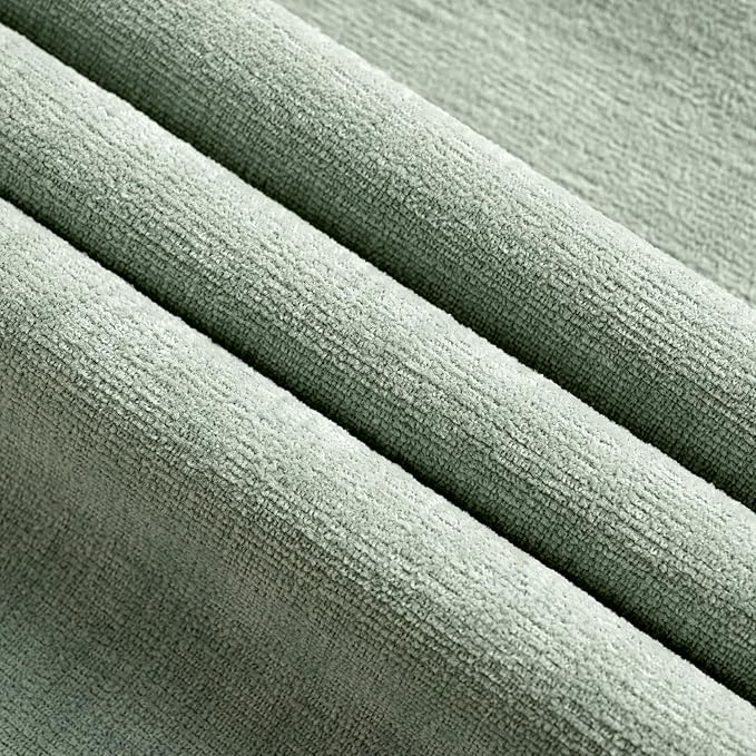 MIULEE Greyish Green Couch Pillow Covers 18x18 Inch, Set of 2 Soft Chenille Decorative Square Throw Pillow Covers Summer Farmhouse for Sofa Living Room Bed