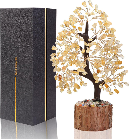 Chakra Crystal Tree of Life,Crystals and Healing Stones,Birthday Gifts for Women,Feng Shui Money Tree,Spiritual Meditation Gifts for Positive Energy,Crystal Decor