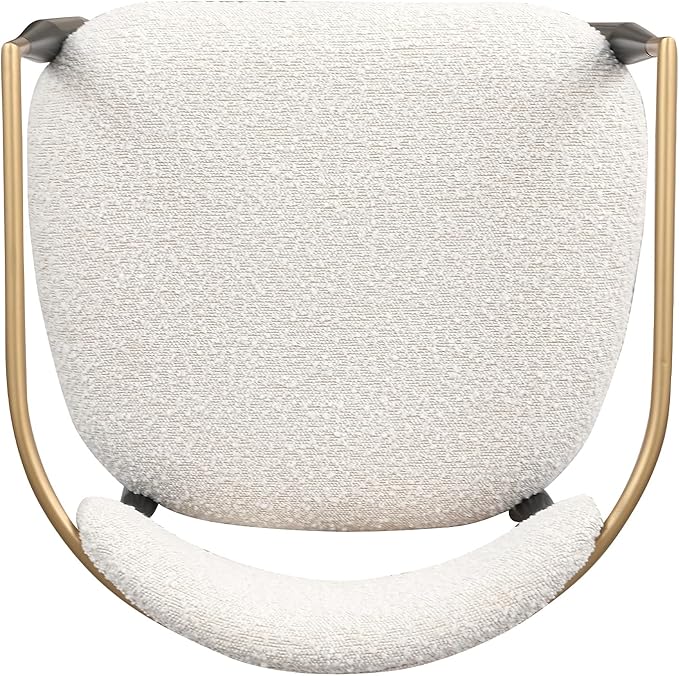 Morden Fort Counter Height Bar Stools Set of 4, Modern Upholstered Counter Stools with Gold Arms and Black Metal Legs, 26" Island Chairs for Kitchen and Home Bar