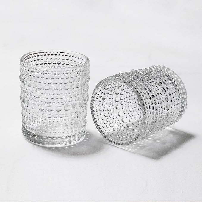 36 PCS Clear Glass Votive Candle Holders Set Hobnail Tealight Candle Holders for Fall Decor, Halloween, Weddings, Birthday Table Centerpiece Decorations