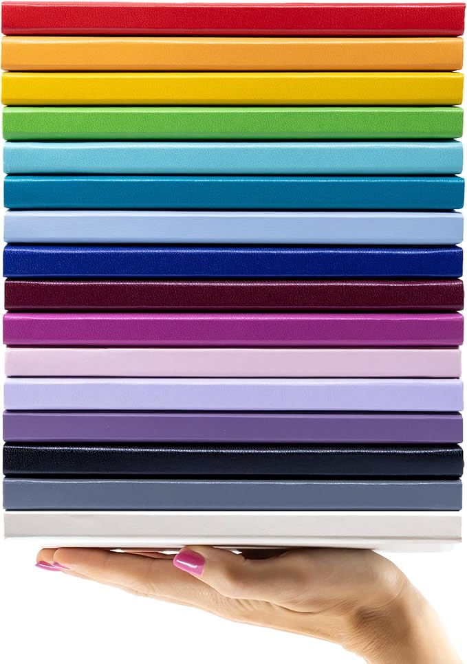 PAPERAGE Dotted Journal Notebook, (Blush), 160 Pages, Medium 5.6 in x 8 in - 100 GSM Thick Paper – Hardcover Journaling Notebook for Work, School & Bullet Journaling