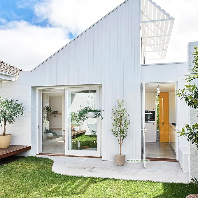 6FT Artificial Olive Tree - Indoor Tall Faux Olive Trees with Planter&Basket, Large Fake Olive Silk Tree Realistic Olive Plants with Branches and Fruits for Home Decor Office Living Room