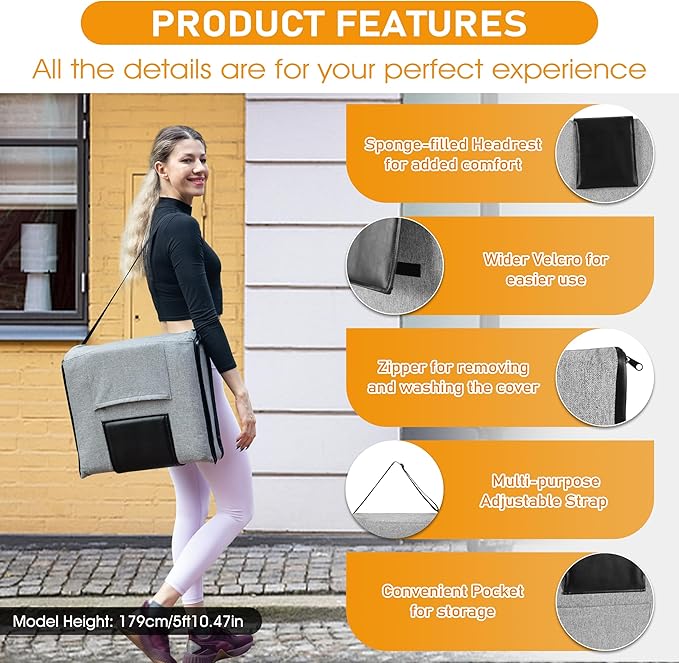 Floor Chair with Water Repellent Fabric 14-Position Adjustable Floor Chair with Back Support Portable Ground Seating for Adults Foldable Meditation Seat with Washable Cover (Light Grey)