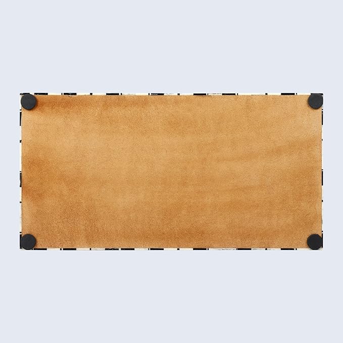 Handicrafts Home Handmade Harlequin Collection Decorative Jewelry Box Organizer – Keepsakes, Trinkets, and Home Decor – Antique Coffee Table Storage, Wedding Memory Box, Farmhouse Style Decor, 12x6x2