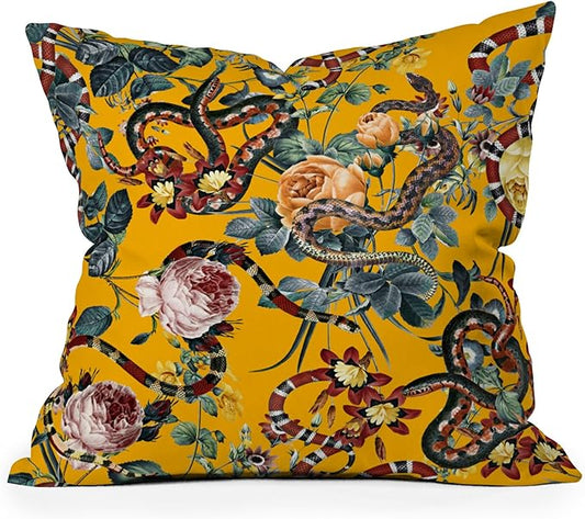 Society6 Dangers in The Forest III Throw Pillow Insert-Home Decor by Burcu Korkmazyurek, 16" x 16"