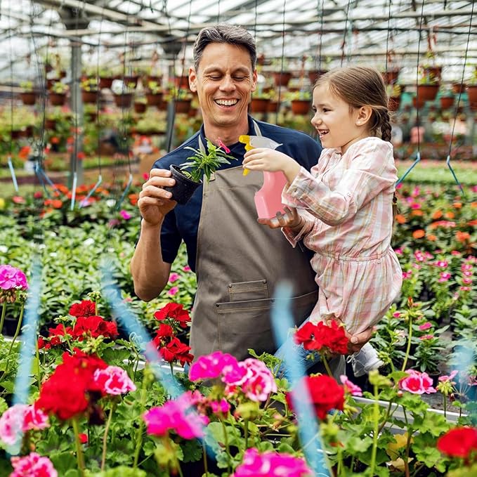 Kids Pink Gardening Tools Set, Garden Toys w/Metal Rake, Shovel, Trowel, Watering Can, Gloves, Tote Bag, Plant pots, DIY Bookmark Kits, Spring Summer Toy Outdoor Gift for Toddler Boy Girl