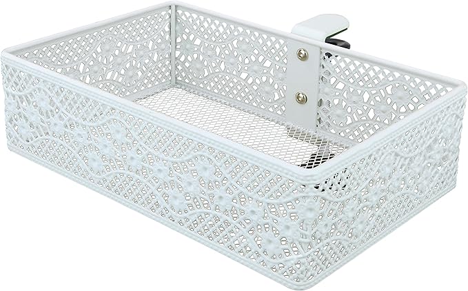 Clip-on Drawer organizers,desk organizer,can be clipped around the table to store small items (white)