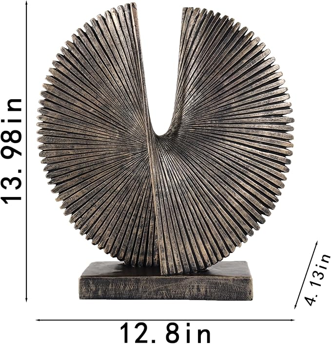 Modern Abstract Round Decorative Sculpture , Dining Living Room Desk Decor,Geometric Home Decor Statues,Shelf Top Decor Aesthetics,making it perfect for placing coffee tables or office shelves