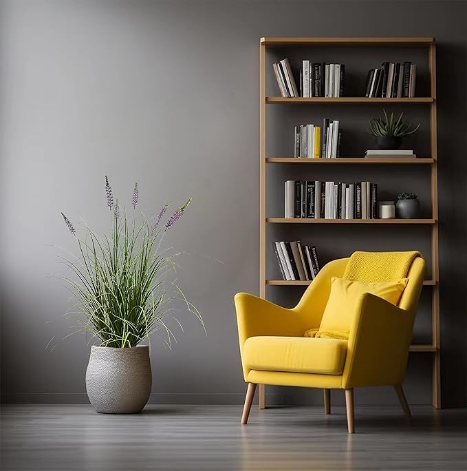 Artificial Plant 47in(1pack) Tall Artificial Lavender Plant,Faux Plants Indoor Home Decorative Artificial Plants & Flowers in Pot Fake Plant, House Plant Indoor