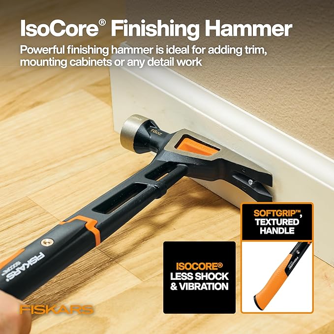 Fiskars Home Essentials Tool Kit with PowerGear Lopper, Shears, Bypass Pruner, Folding Saw with 2 Blades, IsoCore Hammer, and Utility Knife, for Indoor Use and Outdoor Gardening (6 Piece Kit)