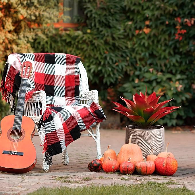 Velener Fall Fake Agave Artificial Plant: Red Fake Agave Plant for Room Decor and Autumn, Unpotted Faux Agave Plant for Outdoor/Indoor Fall Decor, Red, 22 inches, Set of 1