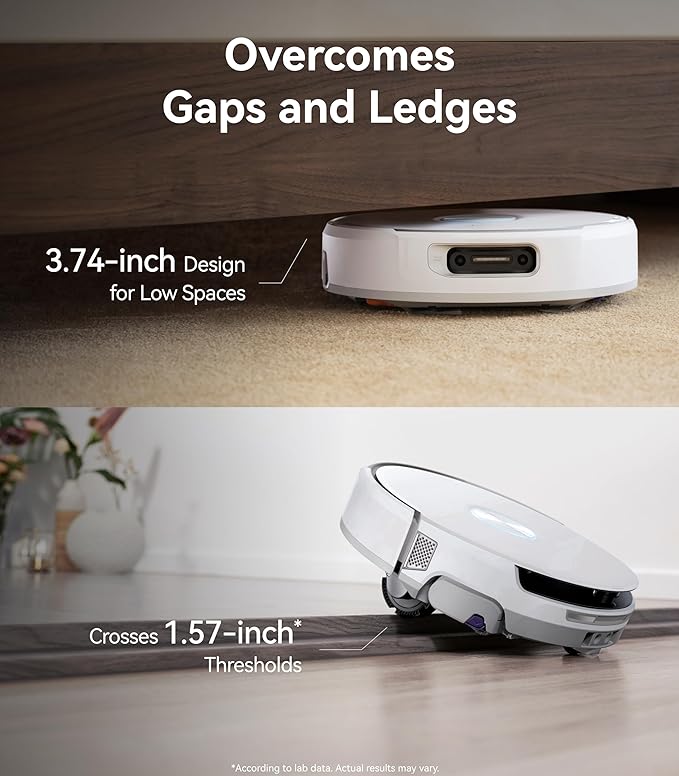 NARWAL Flow Robot Vacuum and Mop Combo, FlowWash Real-Time Self-Cleaning Track Mop, 22,000 Pa Suction, Dual-Camera AI Obstacle Avoidance, Carpet & Edge Cleaning, Self-Emptying Robot Vacuum